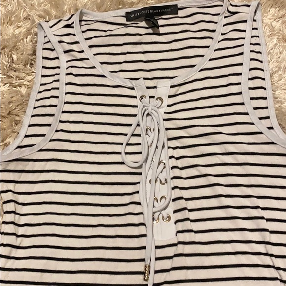 WHBM Stripe Tank - Picture 2 of 2